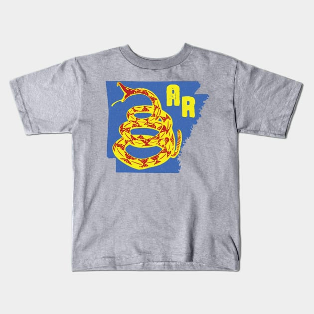 Arkansas Gadsden Snake Kids T-Shirt by PelagiosCorner